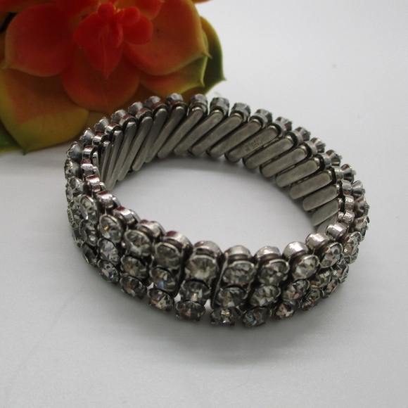 Bracelet vintage rhinestone - Picture 6 of 12
